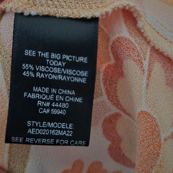 AFRM XS Y2K Floral Mini Dress Sheer Long Sleeve Cutout Tie Front Bratz Style - Picture 7 of 8